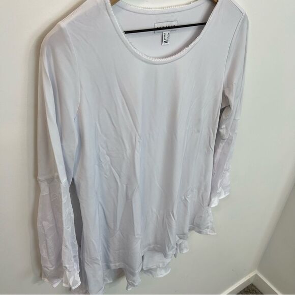 NWOT Susan Graver Top/Clipped Peplum and Sleeves | Size S - Picture 3 of 8